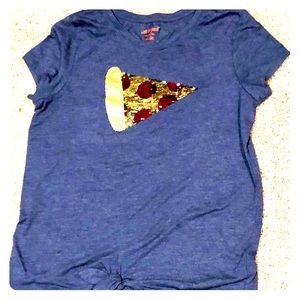 Cat and Jack pizza T-shirt size 16